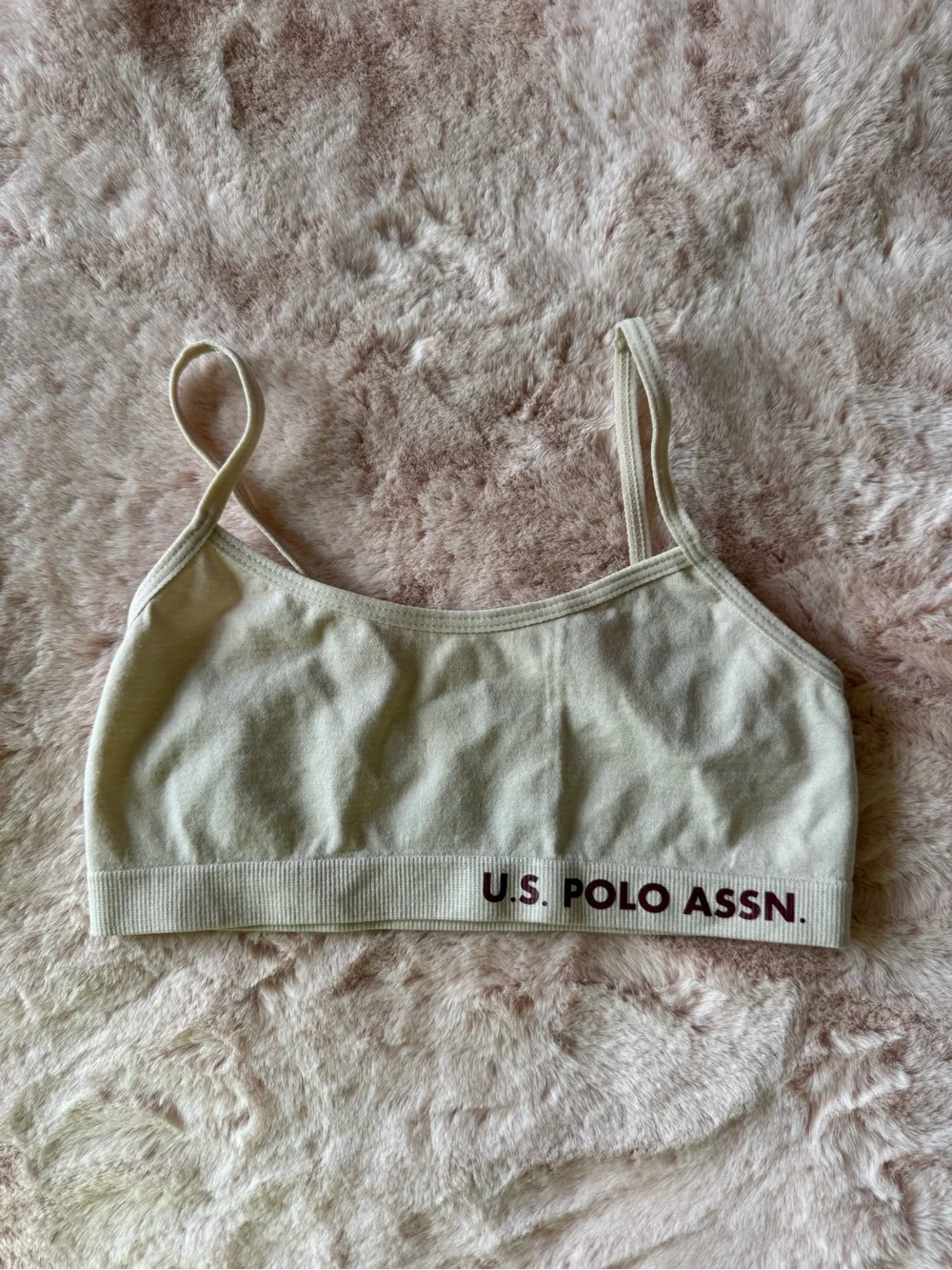 3 Pack U.S. Polo Assn. Girls Bralettes Size Medium
